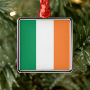 Nationale Flagge Irlands, irischer Standard, Banne Ornament Aus Metall