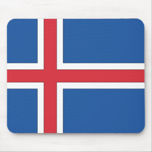 Nationale Flagge Islands Mousepad
