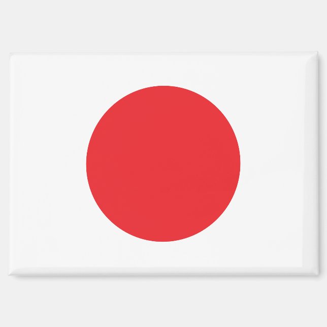 Nationale Flagge Japans Rektangle-Magnet Magnet (Vorderseite)