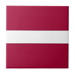 Nationale Flagge Lettlands Fliese