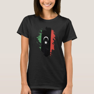 Nationale Flagge Libyens - Andenken für Männer - F T-Shirt