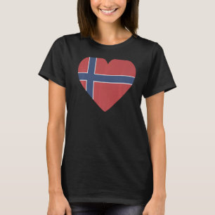Nationale Flagge Norwegen Souvenir für Männer Frau T-Shirt