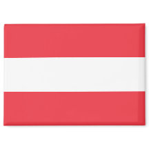 Nationale Flagge Österreichs Rektangle-Magnet