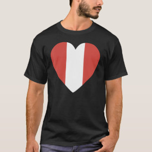 Nationale Flagge Perus Andenken für Männer Frauen  T-Shirt