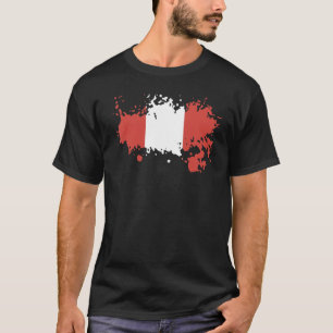 Nationale Flagge Perus Souvenir für Männer 3 T-Shirt