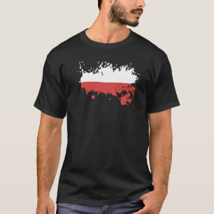 Nationale Flagge Polens Souvenir für Frauen T-Shirt