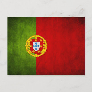 Nationale Flagge Portugals Postkarte