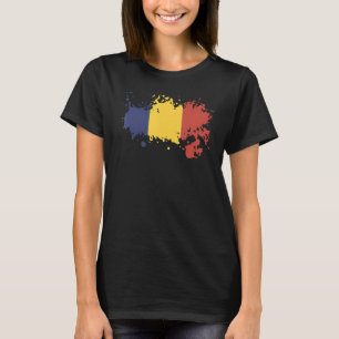 Nationale Flagge Rumäniens Andenken für Frauen T-Shirt