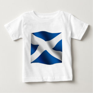 Nationale Flagge Schottlands & St Andrew Patriotic Baby T-shirt