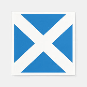 Nationale Flagge Schottlands, St. Andrews Cross Serviette