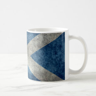 Nationale Flagge Schottlands - Vintage-Version Tasse