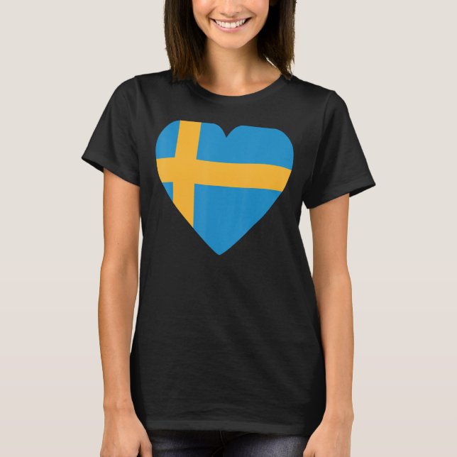 Nationale Flagge Schwedens Souvenir für Männer Fra T-Shirt (Vorderseite)