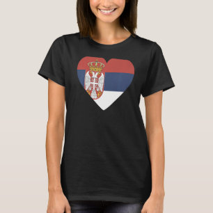 Nationale Flagge Serbiens Andenken an Frauen 1 T-Shirt