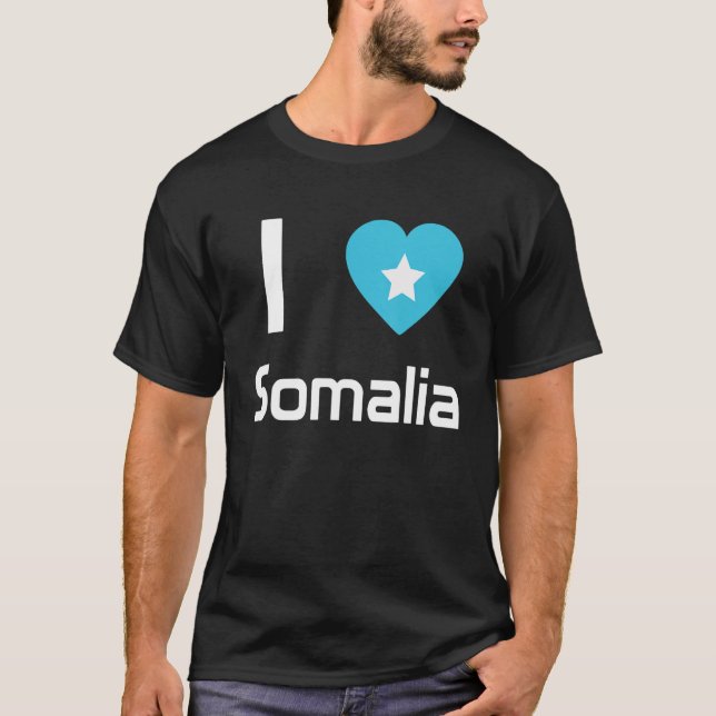 Nationale Flagge Somalias Andenken für Männer Frau T-Shirt (Vorderseite)