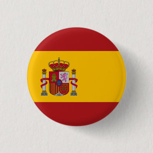 Nationale Flagge Spaniens Button