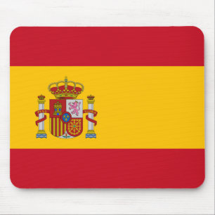 Nationale Flagge Spaniens Mousepad