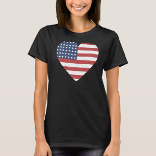 Nationale Flagge USA Souvenir für Männer Frauen T-Shirt