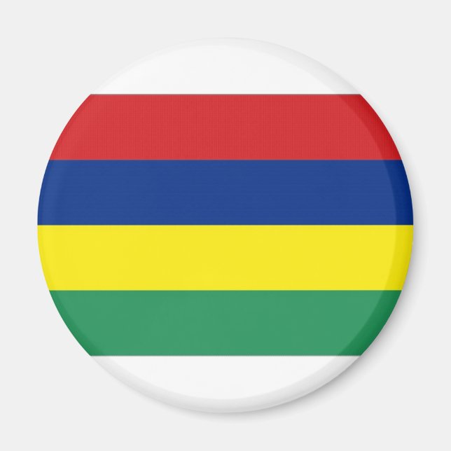 Nationale Flagge von Mauritius Magnet (Vorne)