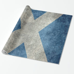 Nationale Flagge von Schottland - Vintage Version Geschenkpapier