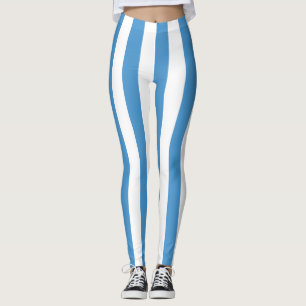 Nationale Flaggenfarben Guatemalas vertikal gestre Leggings