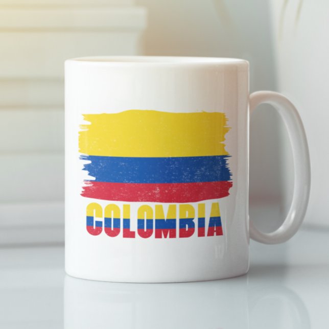 Nationale Flaggenreise Kolumbiens Kaffeetasse (Colombia National Flag Travel Coffee Mug
)