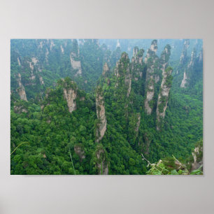 Nationale Forest Park Avatara-Berge Zhangjiajie Poster