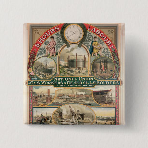 Nationale Gewerkschaft Button