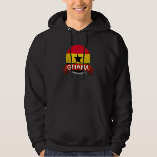 Nationale Ghana-Flagge Ghanaischer Fußballfan Fußb Hoodie