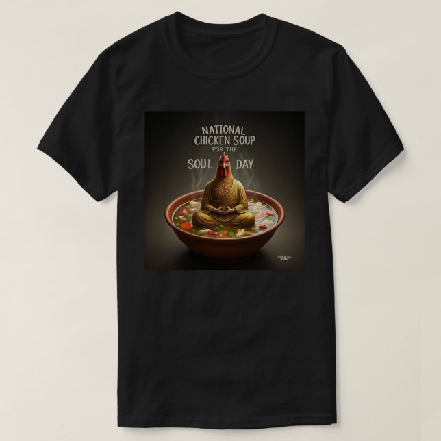 Nationale Hühnersuppe zum Soul-Tag T-Shirt (Design vorne)
