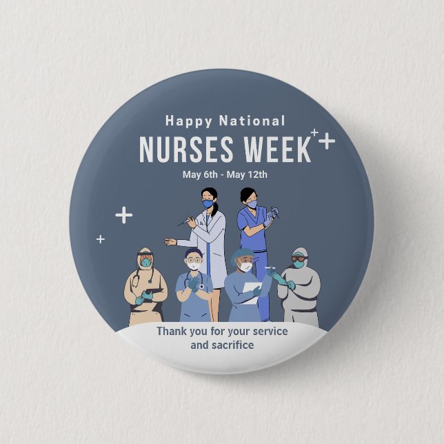 Nationale Krankenwoche Button (Vorderseite)