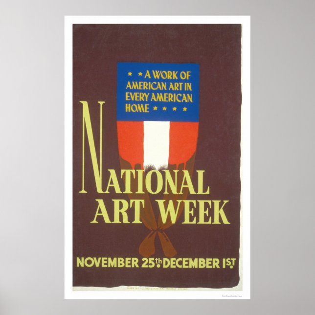 Nationale Kunstwoche 1941 WPA Poster (Vorne)