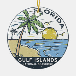 Nationale Küste der Golfinseln Vintag Keramik Ornament