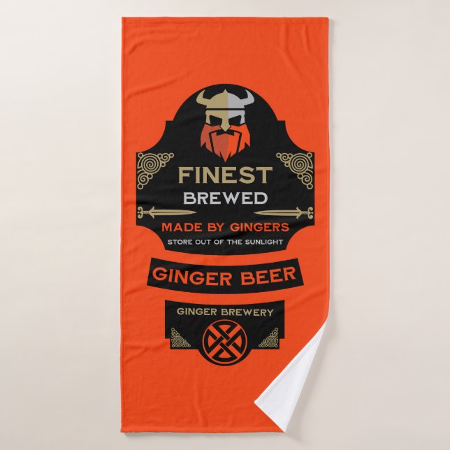 Nationale Liebe Ihr Rotes Haar Tag Badehandtuch (Badehandtuch)