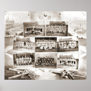 Nationale Liga-Baseball 1888 Poster