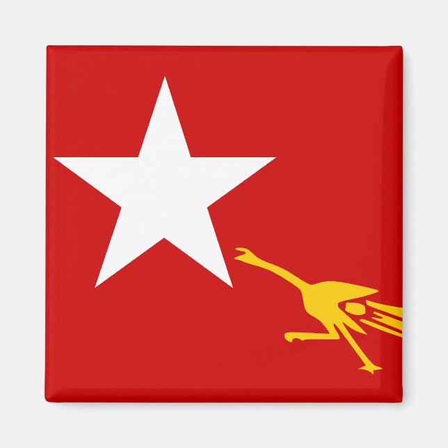 Nationale Liga für Demokratie, Flagge Myanmars Magnet (Vorne)