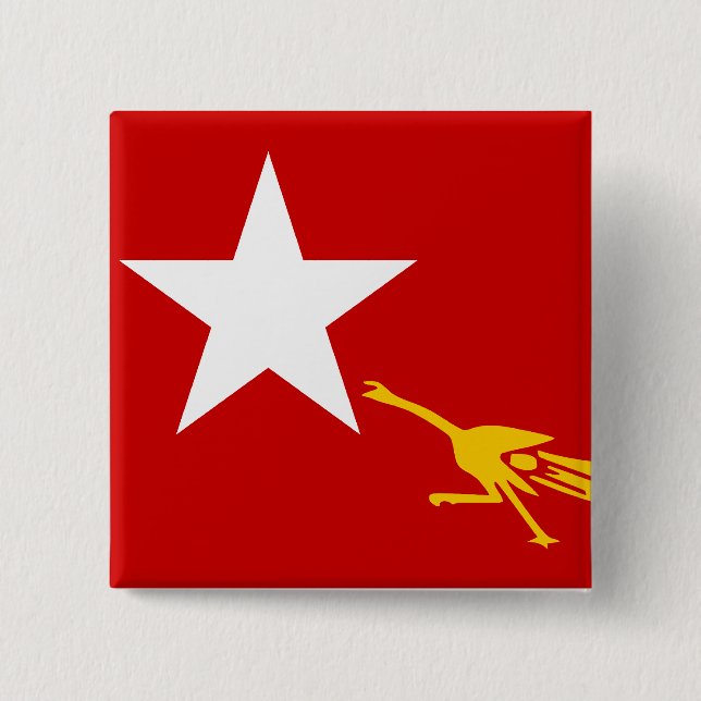 Nationale Liga für Demokratie, Myanmar-Flagge Button (Vorderseite)