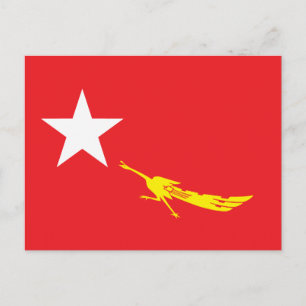 Nationale Liga für Demokratie Postkarte