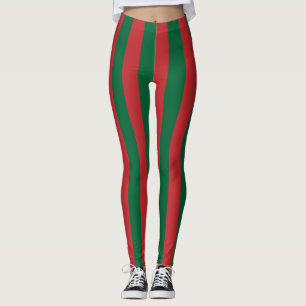 Nationale marokkanische Flaggenfarben Vertikal ges Leggings