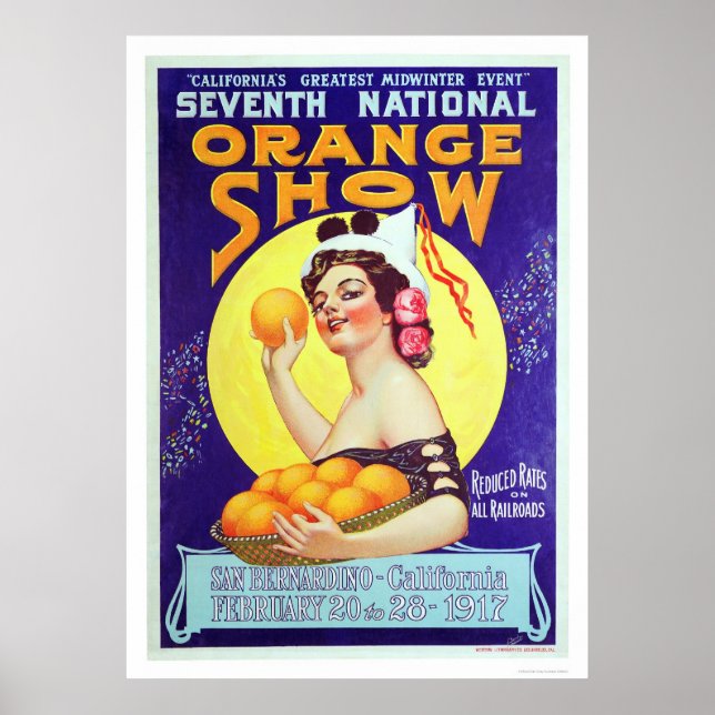 Nationale Orange-Show 1917 Poster (Vorne)