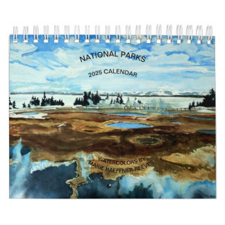 NATIONALE PARKS WATERCOLORS 2025 KALENDER