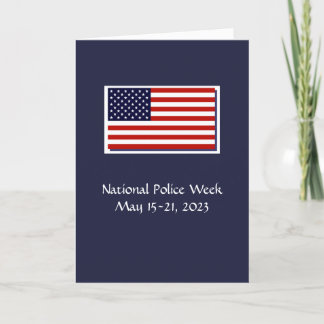 Nationale Polizeiwoche 2023 Danke Karte