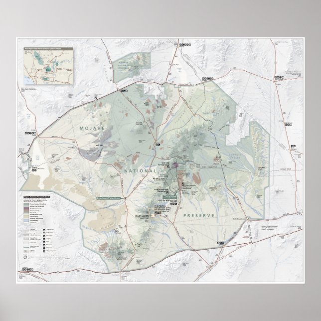 Nationale Reserve Mojave Poster (Vorne)