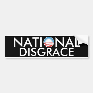 Nationale Schande Obama Autoaufkleber
