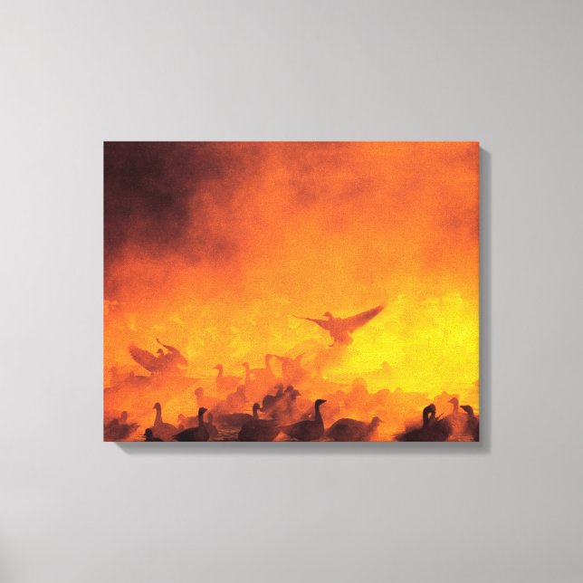 Nationale Schutzhütte Bosque del Apache, NM Leinwanddruck (Vorderseite)