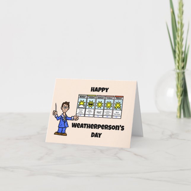 Nationale Tageskarte des Wetters - Männchen Karte (Vorderseite)