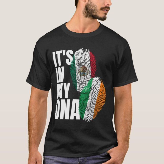Nationale und mexikanische DNA-Kennzeichnung für d T-Shirt (Vorderseite)