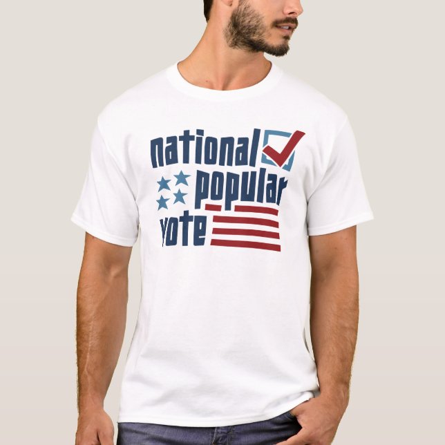 Nationale Volksabstimmung - Flag-Stil T-Shirt (Vorderseite)
