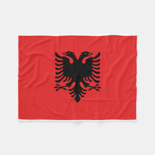Nationale Weltflagge Albaniens Fleecedecke