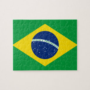 Nationale Weltflagge Brasiliens Puzzle