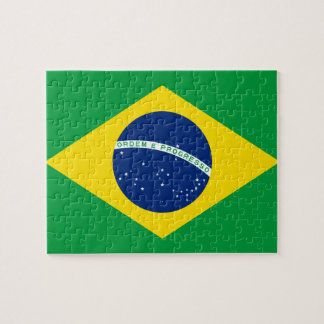 Nationale Weltflagge Brasiliens Puzzle
